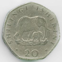 20 шиллингов 1990-1992 Танзания (сост. Very Fine)