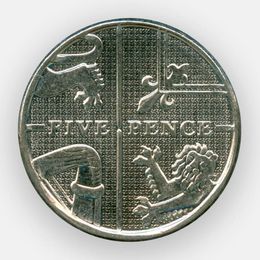 5 пенсов 2011-2015 Великобритания (сост. XFine)