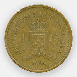 1 гульден 1989-2013 Нидерландские Антильские острова (сост. Very Fine)