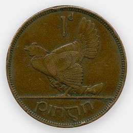 1 пенни 1928-1937 Ирландия (сост. Very Fine)