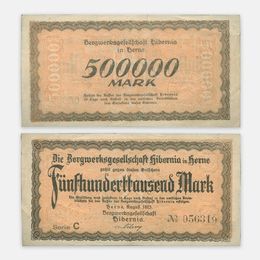 Банкнота 500000 марок 1923 Германия (Берне) (сост. Very Fine)