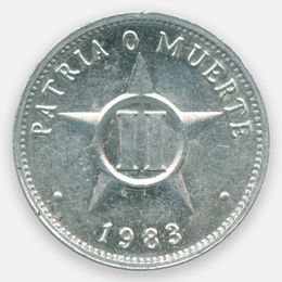 2 сентаво 1983-2010 Куба (UNC)