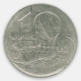 10 сантимов 1922 Латвия (Very Fine)