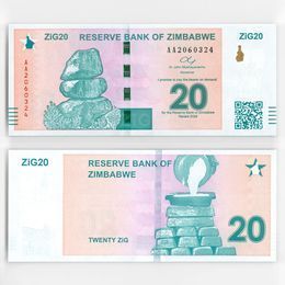 20 зиг (долларов) 2024 Зимбабве (UNC)