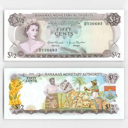 50 центов 1968 Багамы (UNC)