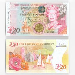 100-летие окончания Первой Мировой войны 20 фунтов 2018 Гернси (UNC)