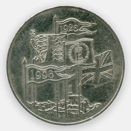 70 лет Елизаветы II 5 фунтов 1996 Великобритания (сост. XFine)