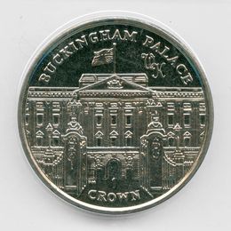 Букингемский дворец 1 крона 2010 Остров Мэн (сост. XFine)