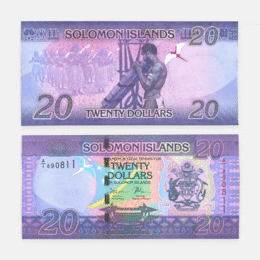Банкнота 20 долларов 2017 Соломоновы Острова (сост. UNC)