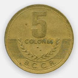 5 колонов 1997 Коста-Рика (сост. Very Fine)