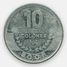 10 колонов 2012 Коста-Рика (сост. Very Fine)