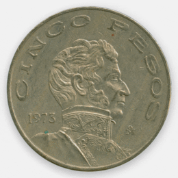 5 песо 1971-1978 Мексика (сост. Very Fine)