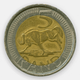 5 рандов 2004-2016 ЮАР (сост. Very Fine)