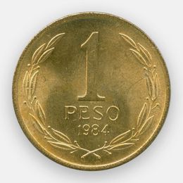 1 песо 1981-1992 Чили (сост. Very Fine)