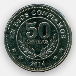 50 сентаво 2007-2014 Никарагуа (сост. XFine)