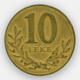 10 леков 1996-2000 Албания (сост. Very Fine)