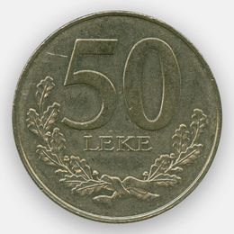 50 леков 1996-2000 Албания (сост. Very Fine)