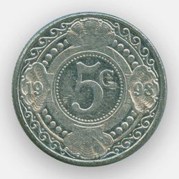 5 центов 1998 Нидерландские Антильские острова (сост. Very Fine)
