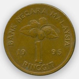 1 ринггит 1993-1996 Малайзия (сост. Very Fine)