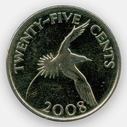 25 центов 1999-2017 Бермудские Острова (сост. XFine)