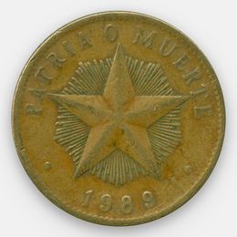 1 песо 1983-1989 Куба (сост. Very Fine)