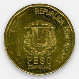 1 песо 2017-2018 Доминиканская Республика (сост. Very Fine)