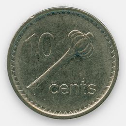 10 центов 2009-2010 Фиджи (сост. XFine)