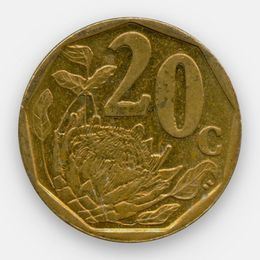 20 центов 2009-2012 ЮАР (сост. Very Fine)
