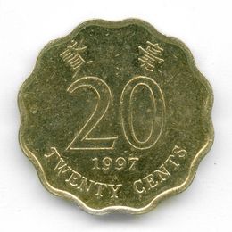 20 центов 1993-1998 Китай (Гонконг) (сост. Very FIne)