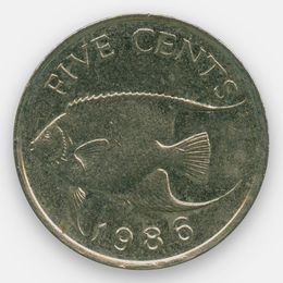 5 центов 1986-1998 Бермудские Острова (сост. Very FIne)