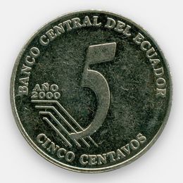 5 сентаво 2000-2003 Эквадор (сост. Very Fine)