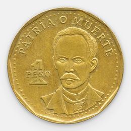 Хосе Марти 1 песо 1991-2017 Куба (сост. Very Fine)