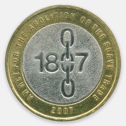 Отмена работорговли в Британской Империи 2 фунта 2007 Великобритания (Very Fine)
