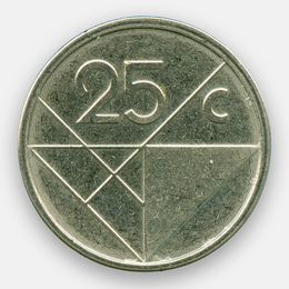 25 центов 1986-2019 Аруба (сост. XFine)