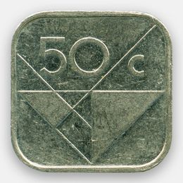 50 центов 1986-2019 Аруба (сост. XFine)