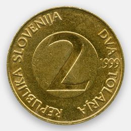 2 толара 1992-2006 Словения (сост. Very Fine)