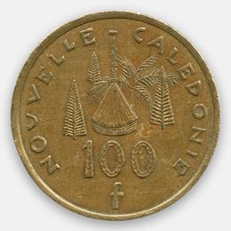 100 франков 1976-2005 Новая Каледония (сост. Very Fine)