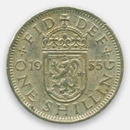 1 шиллинг 1954-1970 Великобритания (сост. Very Fine)
