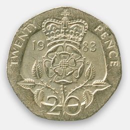 20 пенсов 1982-1984 Великобритания (Very Fine)