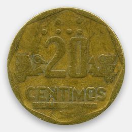 20 сентимо 1991-2000 Перу (сост. Very Fine)