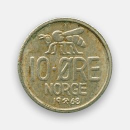 10 эре 1959-1973 Норвегия (сост. Very Fine)