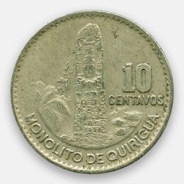 10 сентаво 1965-1970 Гватемала (сост. Very Fine)