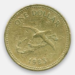 Бермудский тайфунник 1 доллар 1983 Бермудские Острова (сост. Very Fine)