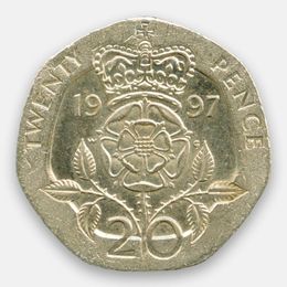 20 пенсов 1985-1997 Великобритания (Very Fine)