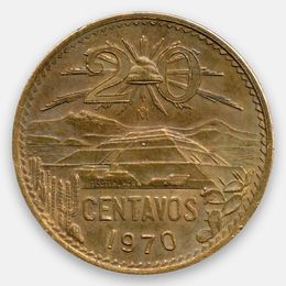 20 сентаво 1955-1971 Мексика (сост. Very Fine)