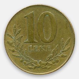 10 леков 2009-2018 Албания (сост. Very Fine)