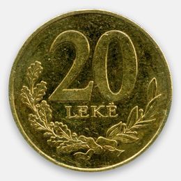 20 леков 2012-2016 Албания (сост. Very Fine)
