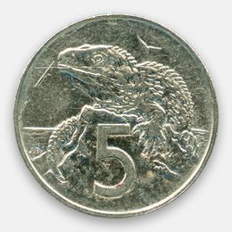 5 центов 1986-1998 Новая Зеландия (сост. Very Fine)