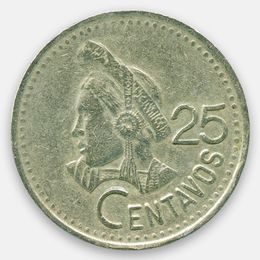 25 сентаво 1977-2000 Гватемала (сост. Very Fine)
