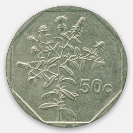 50 центов 1998 Мальта (сост. Very Fine)